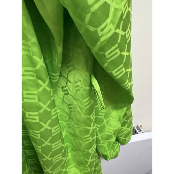 Savage X Fenty Women’s Neon Green Jacquard Robe XXXL READ - Picture 4 of 9